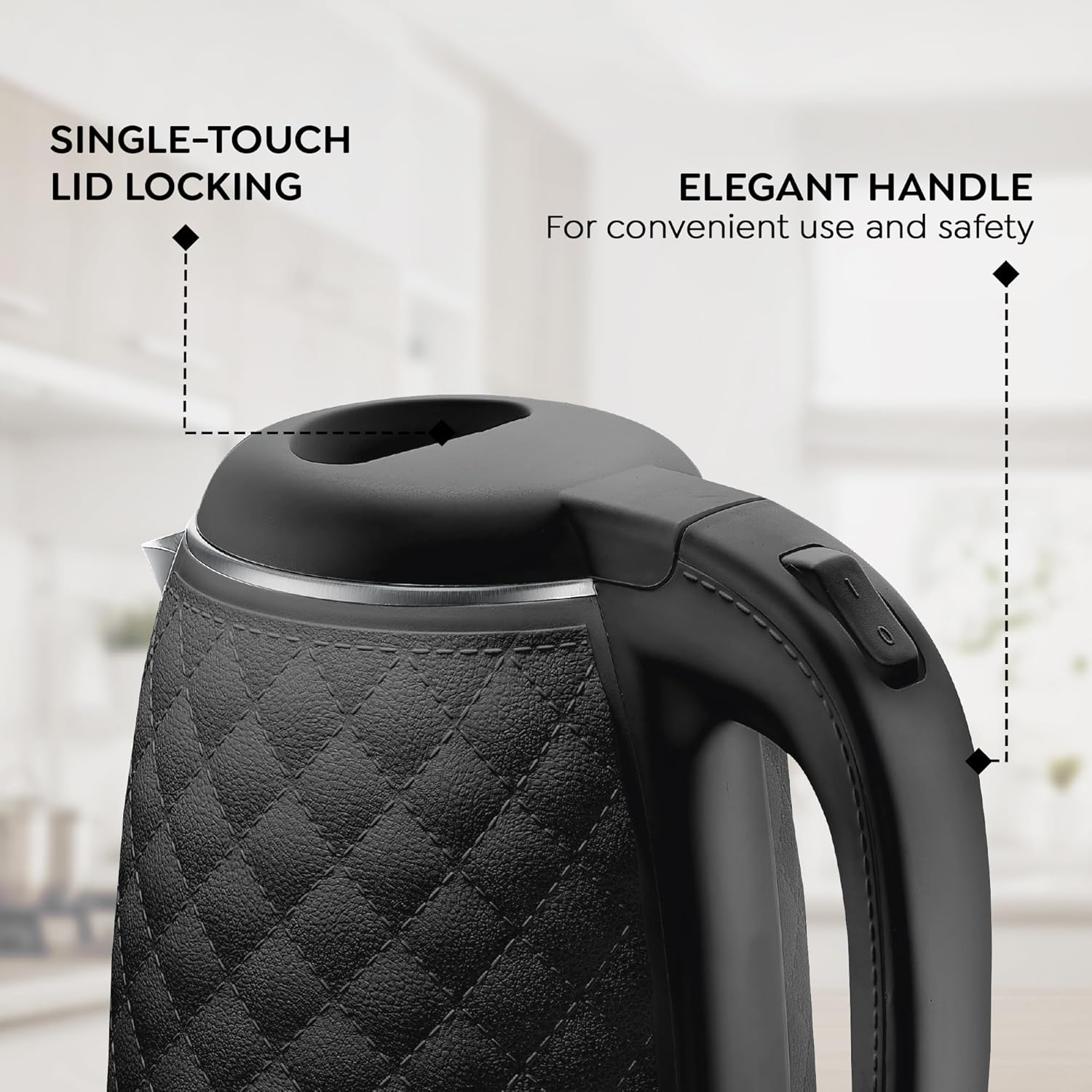 Prestige PKCT 1.5 Litre Electric Kettle with Designer Cool Touch Exterior